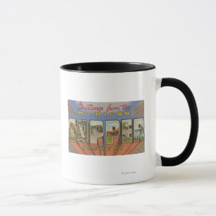 Mug Le Michigan (comté de cuivre) - grandes scènes d