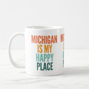 Mug Le Michigan Est Mon Endroit Heureux