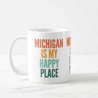 Mug Le Michigan Est Mon Endroit Heureux