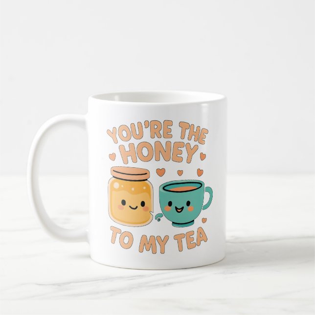 Mug Le miel mignon et l'amour du thé (Gauche)