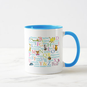 Mug Le modèle ABC de Dr Seuss avec des mots