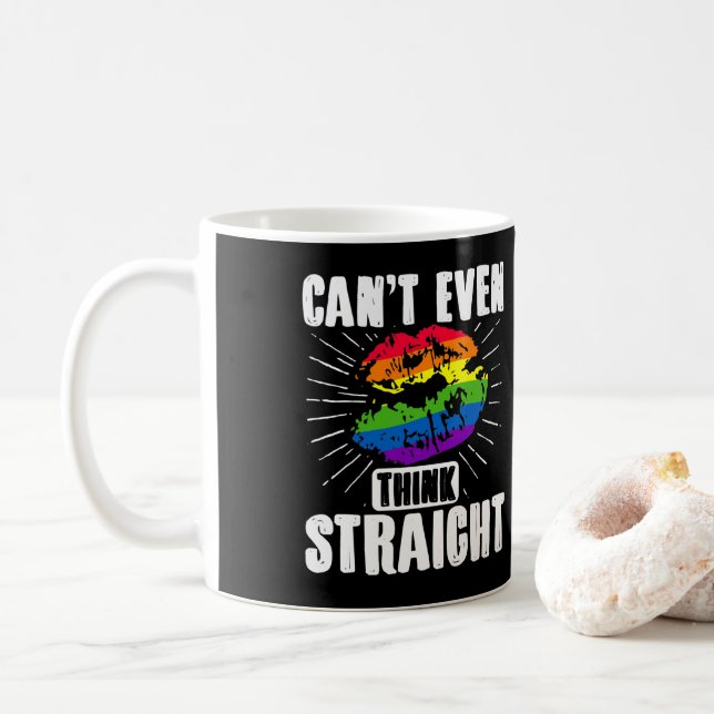 Mug Le mois des Gay pride LGBT ne peut même pas penser (Avec donut)