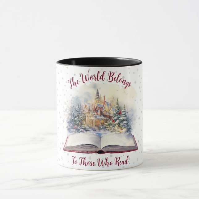 Mug Le Monde Appartient À Ceux Qui Lisent  Design (Centre)