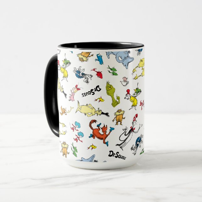 Mug Le monde de Dr Seuss Pattern (Devant gauche)