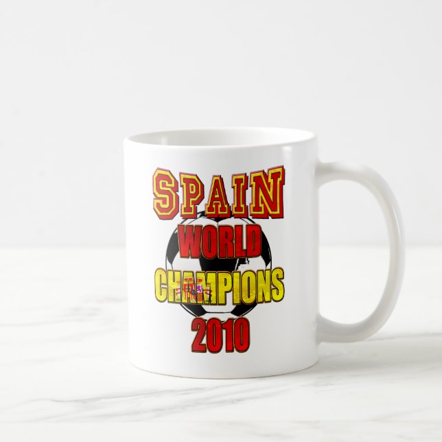 Mug Le monde de l'Espagne soutient 2010 (Droite)