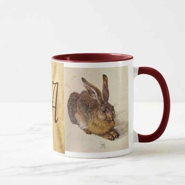 Mug LE MONogramme DU RABBIT ( Jeune Lièvre ) (Droite)