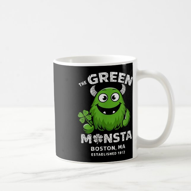 Mug Le Monsta Green Boston St. Patricks Day Femmes Hom (Droite)