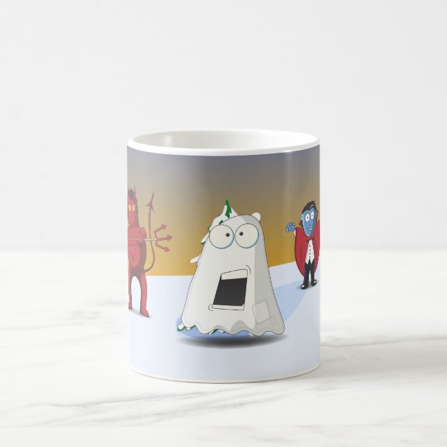 Mug Le monstre de Frankenstein, la momie, le diable et (Centre)