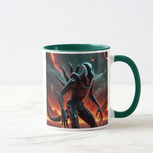 Mug Le monstre surgit des profondeurs ardentes. (Droite)