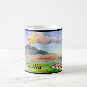 Mug Le mont Etna Sicilia
