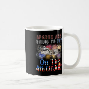 Mug Le Mont Rushmore 4 juillet Les Étincelles Vont Vol