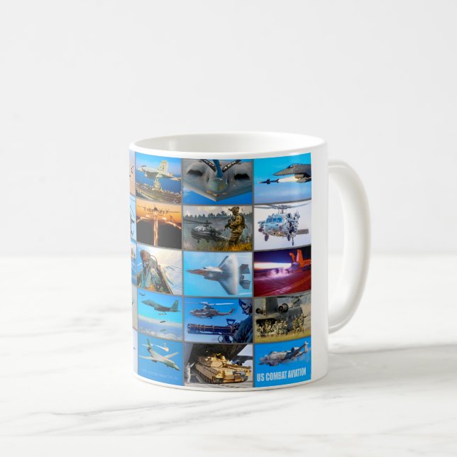 MUG LE "MONTAGE" DE L'AVIATION AMÉRICAINE DE COMBAT (Devant droit)