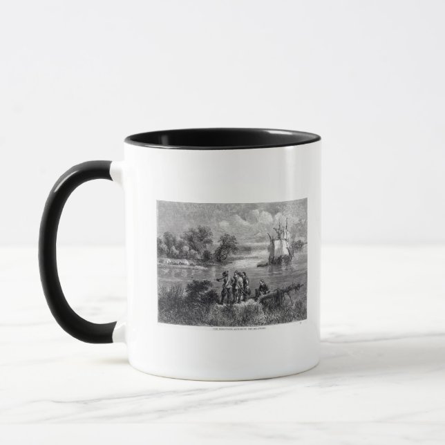 Mug Le Moravians montant le Delaware (Gauche)
