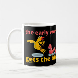 Mug LE MOT DE DÉBUT OBTIENT L'OISEAU drôle de citation