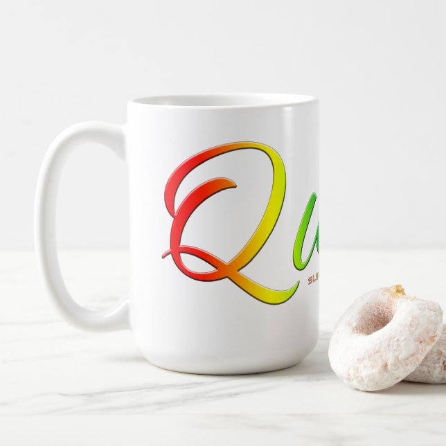 Mug Le mot unique expressif et bizarre de SlipperyJoe  (Avec donut)