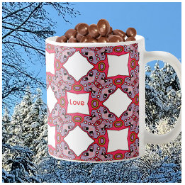 Mug Le Motif de Noël de l'amour