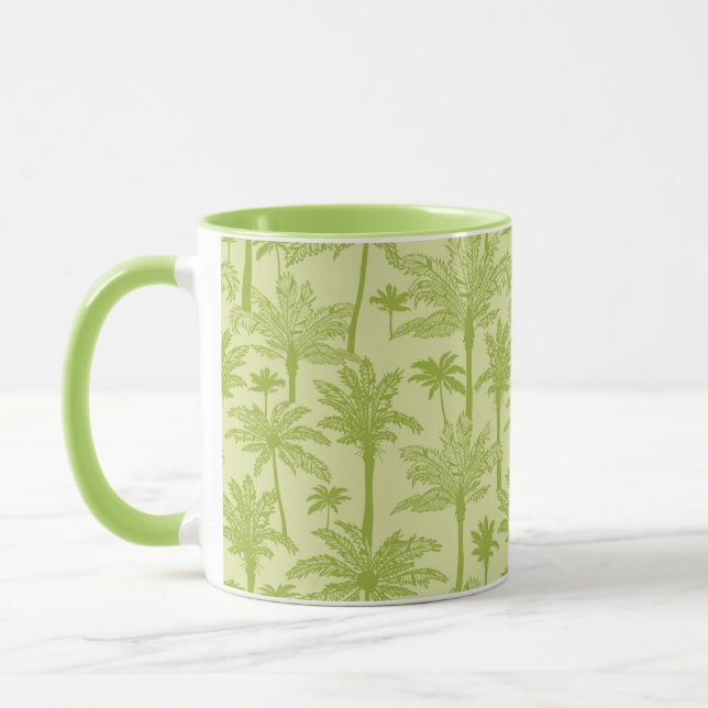 Mug Le Motif des palmiers verts (Gauche)