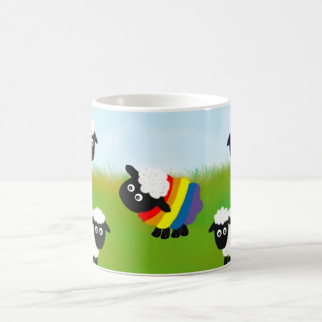 Mug Le mouton arc-en-ciel, LGbt, (Centre)