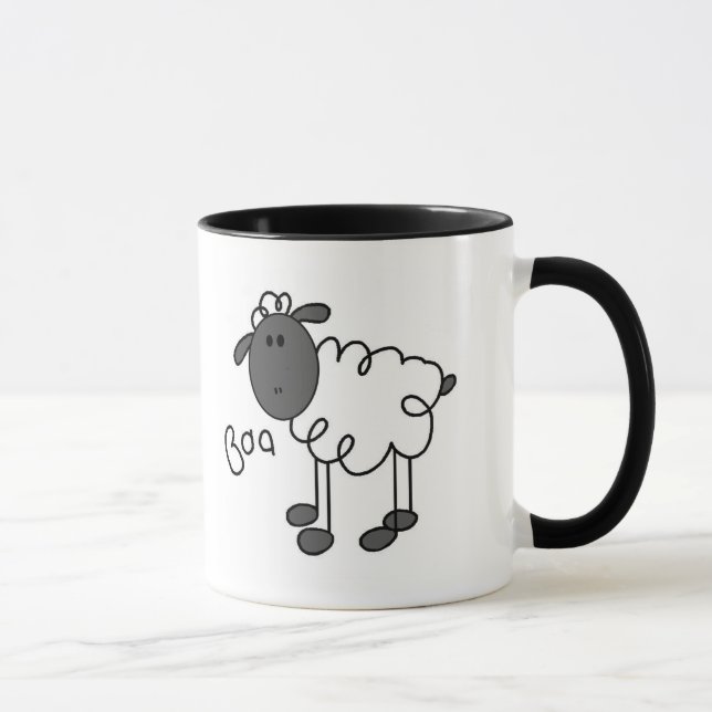 Mug Le mouton indique des T-shirts et des cadeaux de (Droite)