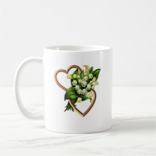Mug Le muguet avec deux coeurs