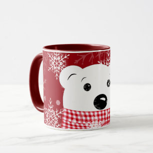 Mug Le museau d'un ours polaire, Noël