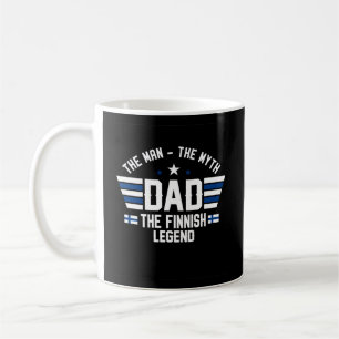 Mug Le Mythe Le Père légendaire Finlandais Drapeau Pat
