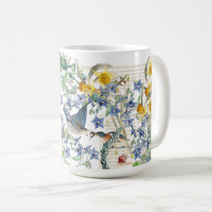 Mug Le narcisse d'oiseaux d'oiseau bleu d'Audubon