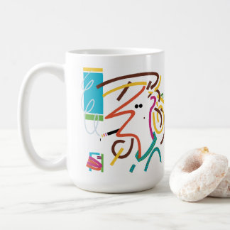 Mug Le nid de Rat Abstrait Art Moderne Illustration Mu