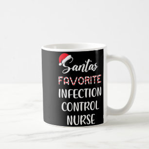 Mug Le Noël de l'infirmière de contrôle de l'infection