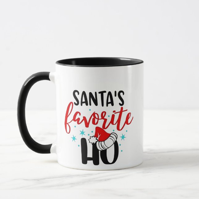 Mug Le Noël de papa Noël le plus drôle Xmas (Gauche)