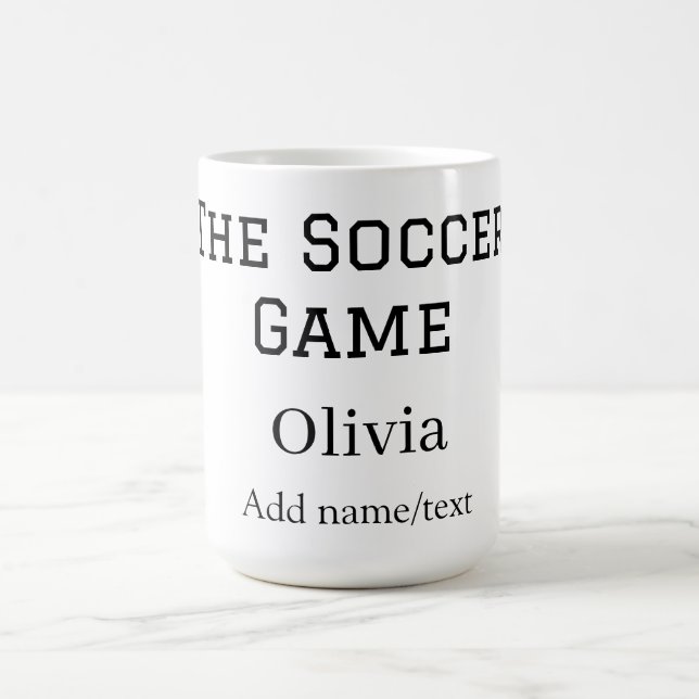 Mug le nom du jeu de football coupe du monde fifa anné (Centre)