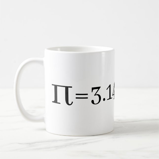 Mug Le nombre Pi Math & Science Amateurs (Gauche)