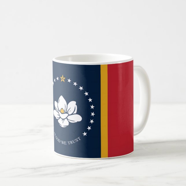 Mug le nouveau drapeau du mississippi usa american ame (Devant droit)