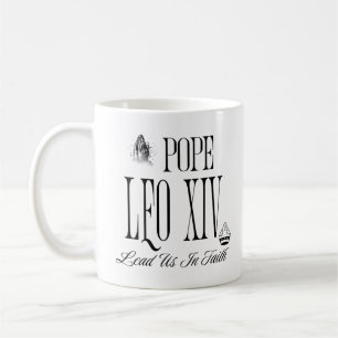 Mug Le Nouveau Pape Léon XIV Nous Dirige Dans La Foi I