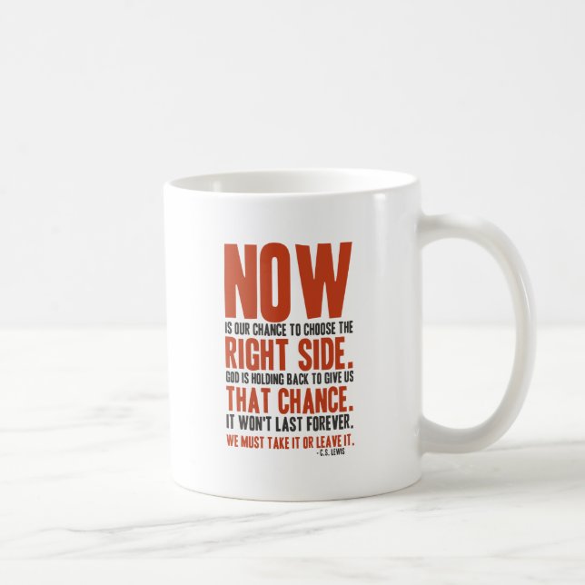 Mug Le Now est notre occasion de choisir le côté droit (Droite)