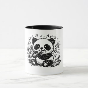 Mug Le Panda Gourmet : Un Festin de Bambou Fantaisiste