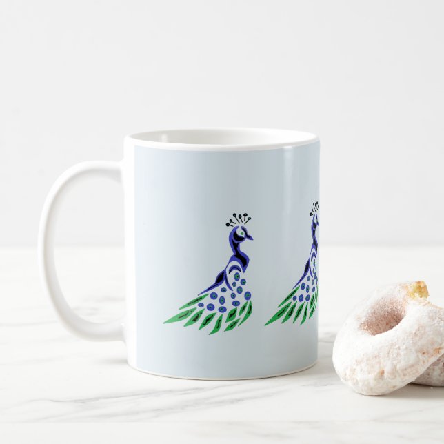 Mug : Le paon (Avec donut)