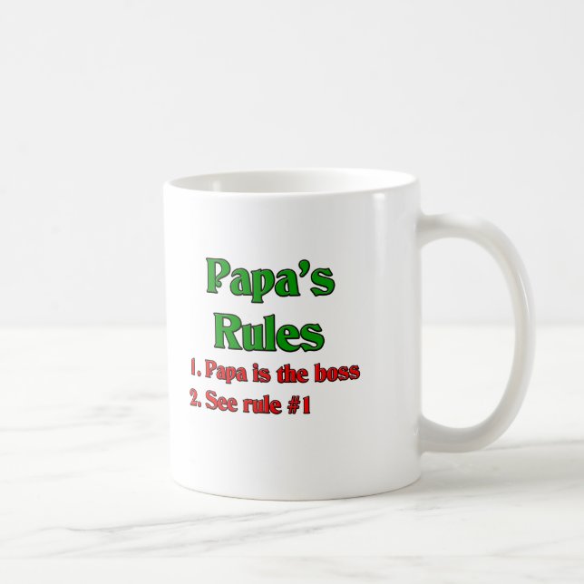 Mug Le papa est le patron (Droite)