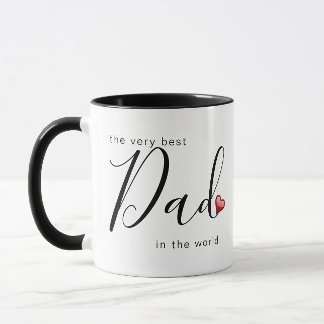 Mug Le papa le meilleur dans le monde avec amour (Gauche)