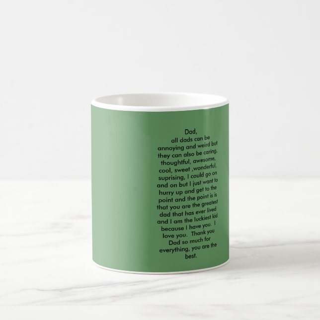 Mug Le papa, tous les papas peut être ennuyant et (Centre)