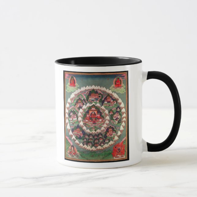 Mug Le paradis de Shambhala, bannière tibétaine (Droite)