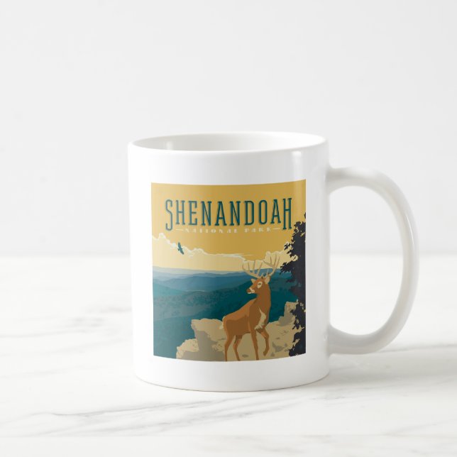 Mug Le Parc national de Shenandoah | Cerf (Droite)