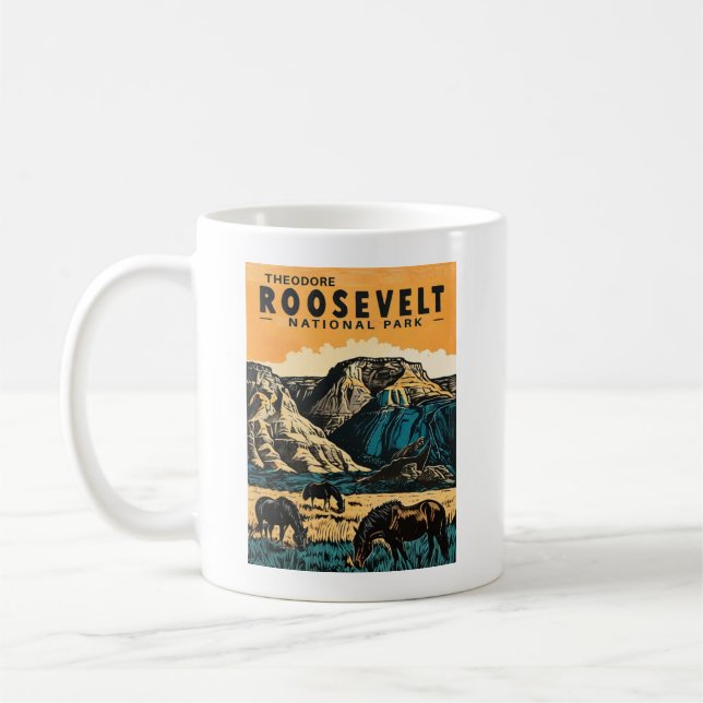Mug Le Parc national de Theodore Roosevelt (Gauche)
