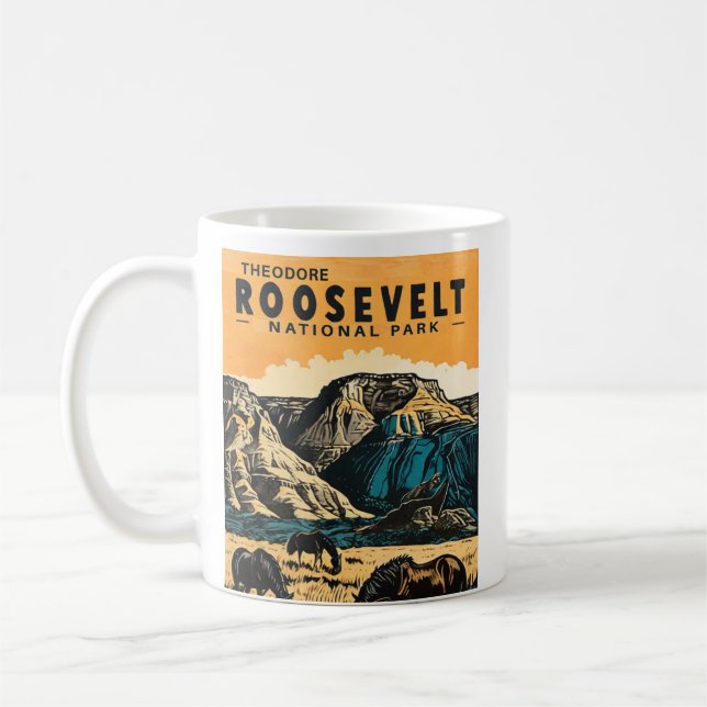 Mug Le Parc national de Theodore Roosevelt (Gauche)