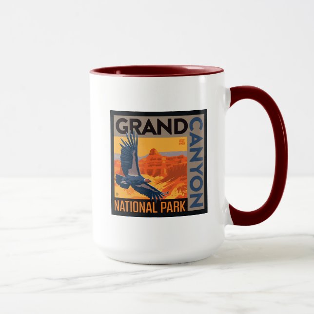 Mug Le Parc national du Grand Canyon | Condor (Droite)