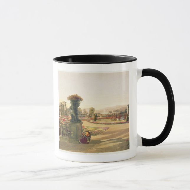 Mug Le Parterre, Trentham Hall fait du jardinage, pub. (Droite)