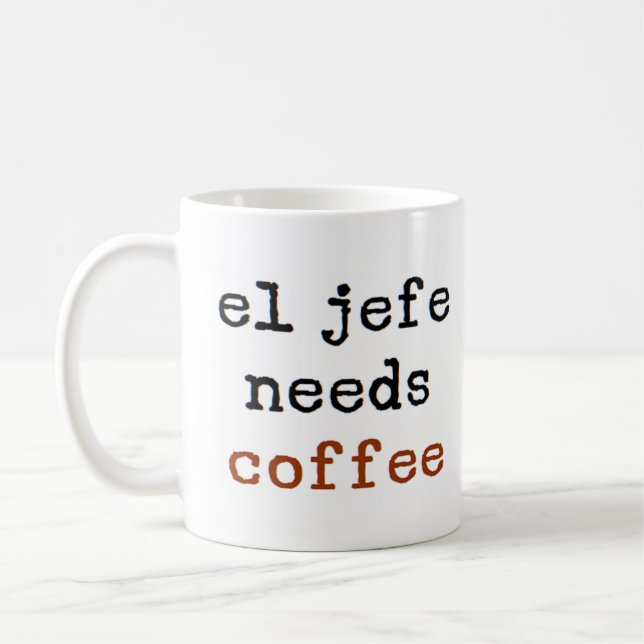 Mug le patron a besoin de café (Gauche)