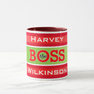 Mug Le patron / Da Boss avec votre nom