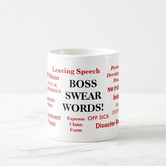 Mug LE PATRON JURENT DES MOTS ! Mots grossiers de (Centre)