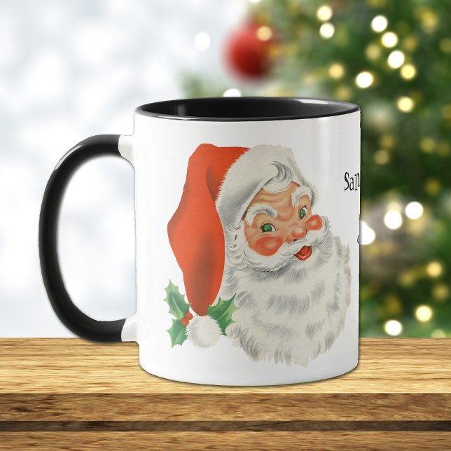 Mug Le Père Noël arrive Noël aux enfants (Créateur téléchargé)